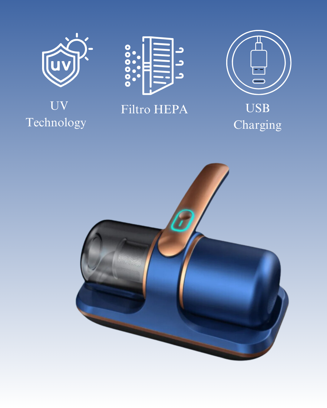 SleepVac® UV Handheld Vacuum by MiteGuardians™